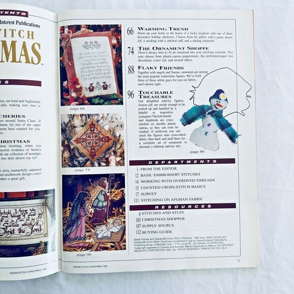 Better Homes & Gardens Magazine Cross Stitch Christmas Cross Stitch Patterns - Picture 3 of 9